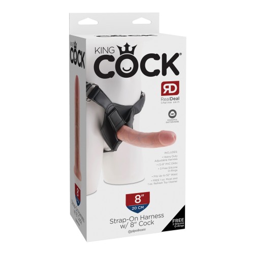 Arnés King Cock de 8" para Placer Mejorado