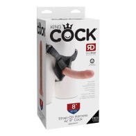 King Cock 8" Strap-On Harness for Enhanced Pleasure