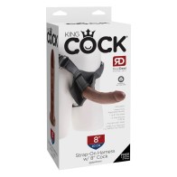 Arnés King Cock con Pene de 8 Pulgadas