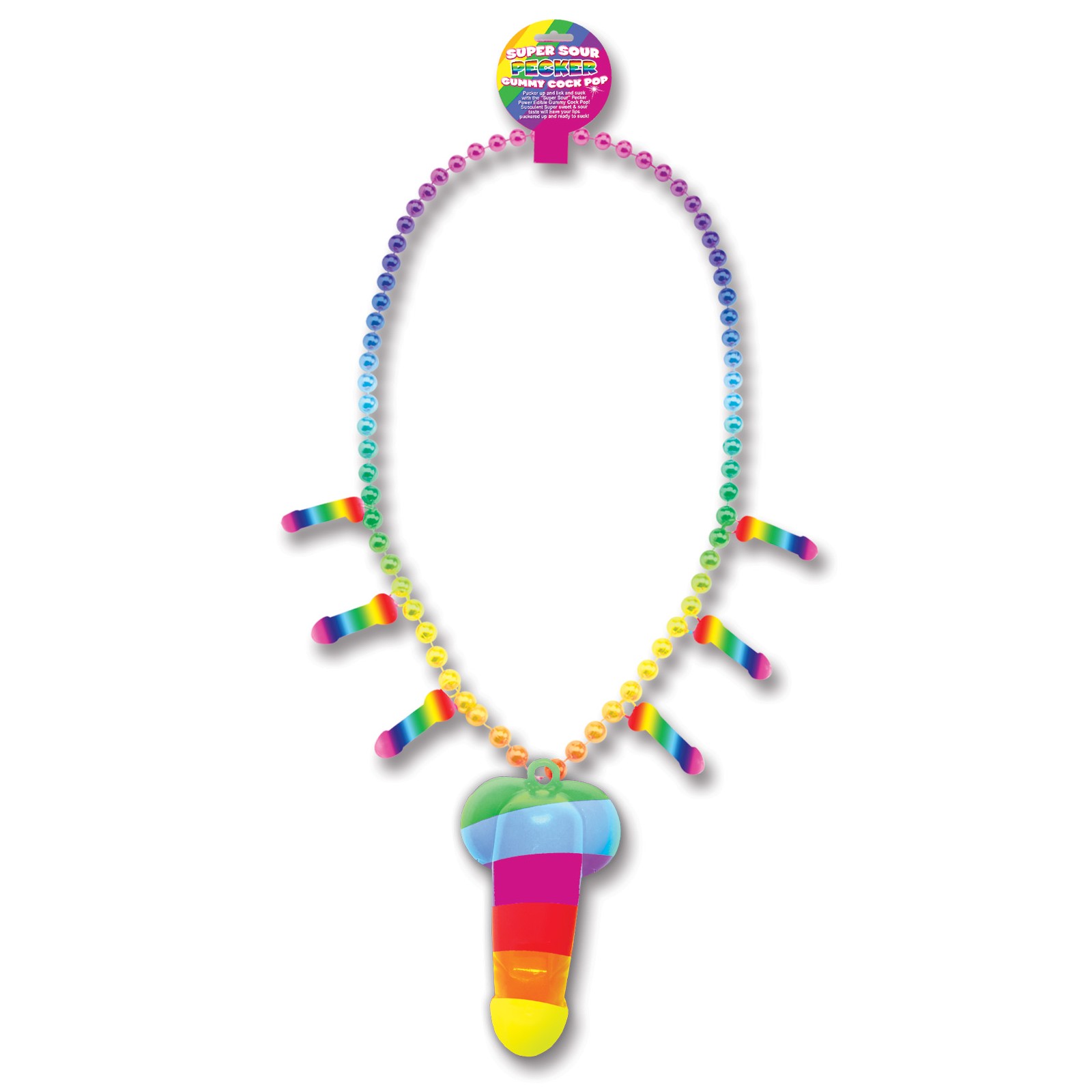 Rainbow Pecker Whistle Necklace