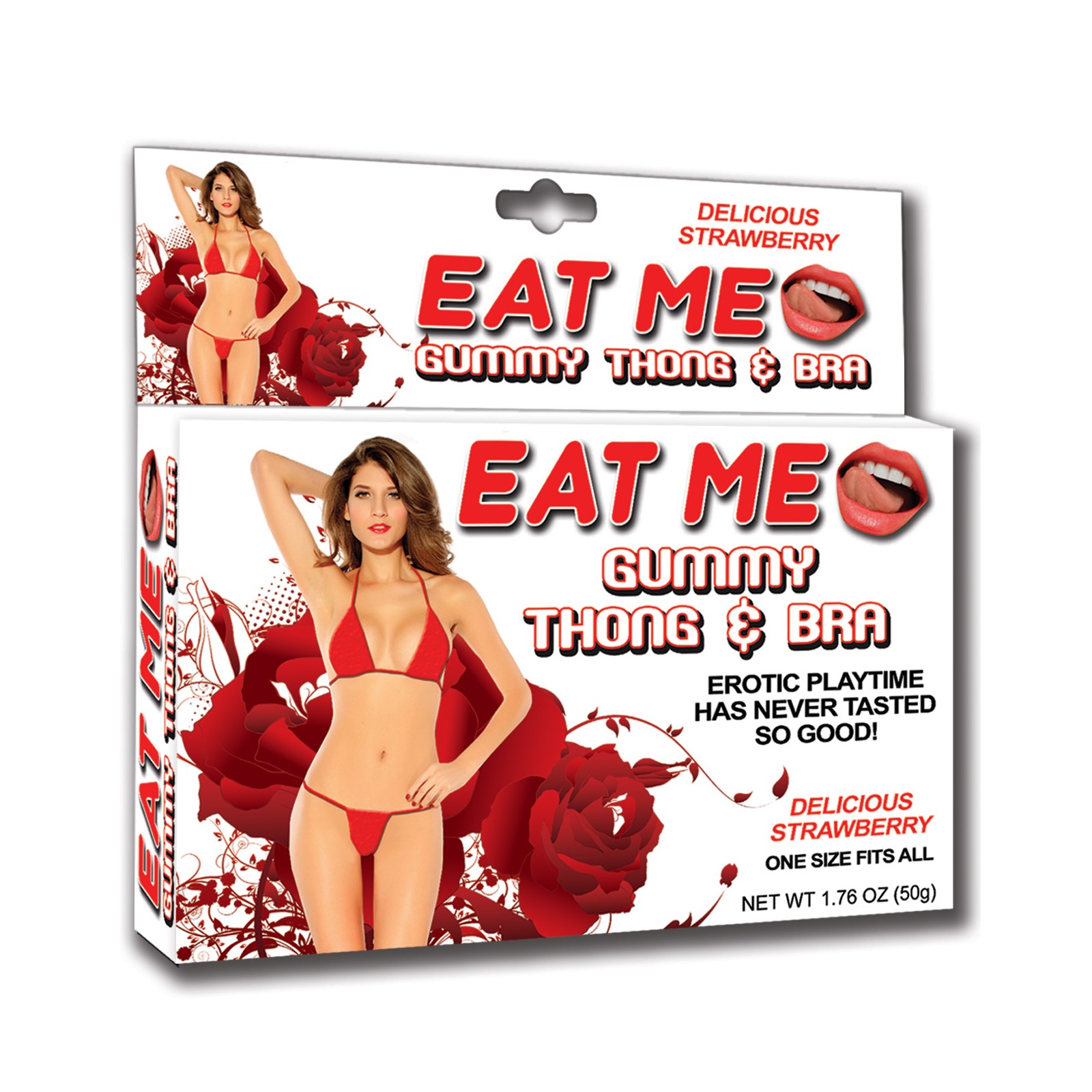 Eat Me Strawberry Gummy Thong & Bra