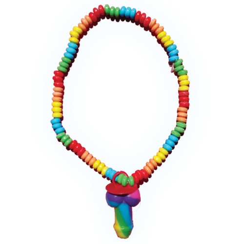 Rainbow Edible Candy Necklace for Bachelorette Parties