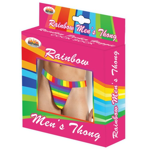 Tanga de Hombre Rainbow para una Declaración de Moda Audaz