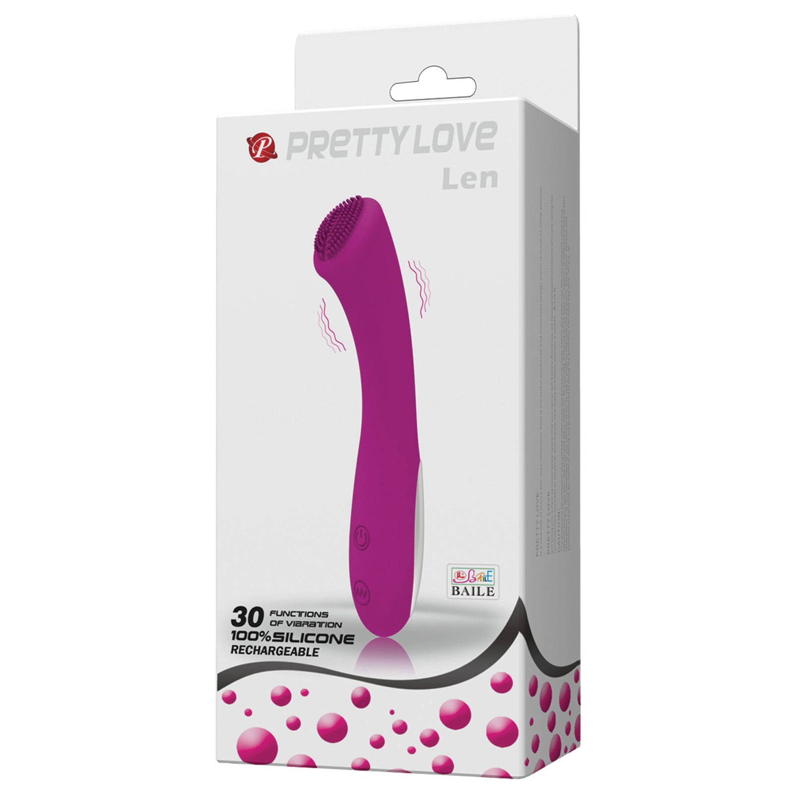 Varita Recargable Pretty Love Len Morado