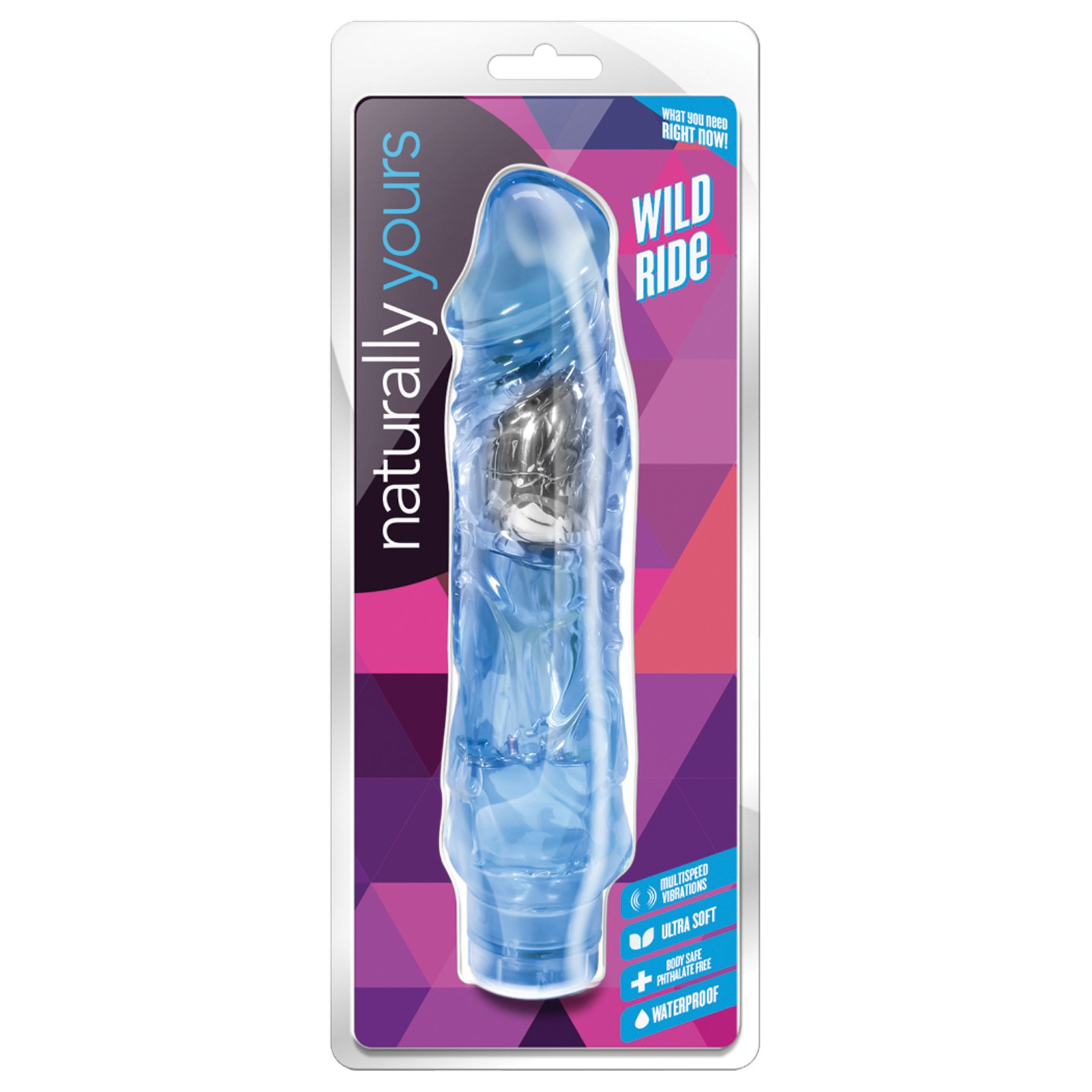 Blush Naturally Yours Wild Ride Vibrator Blue