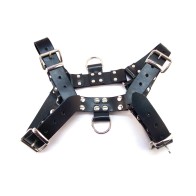 Rouge Over the Head XLarge Harness - Black