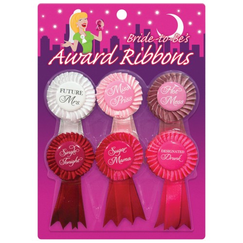 Bride to Be Award Ribbons Pack of 6