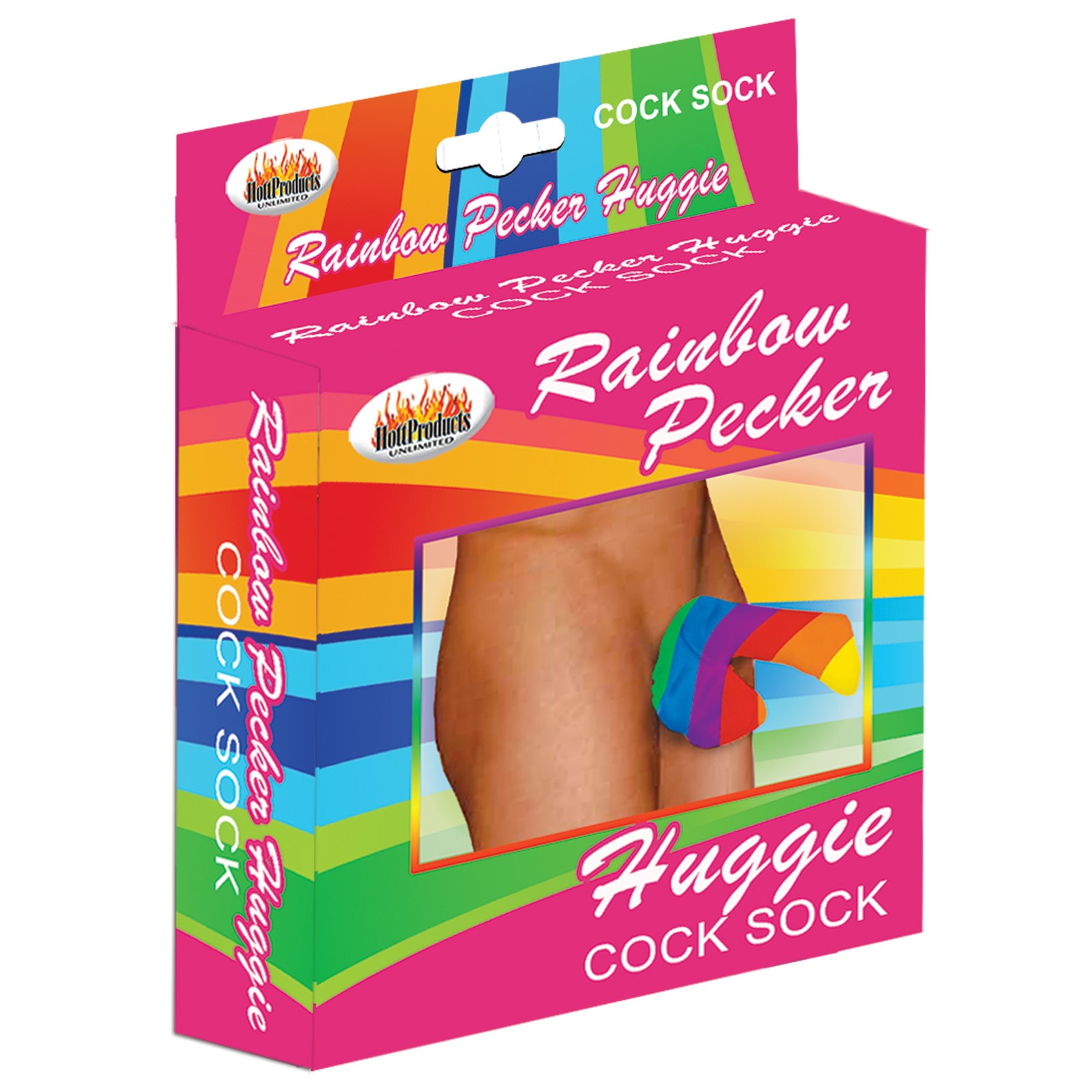 Rainbow Pecker Huggie Sock for Fun Nights