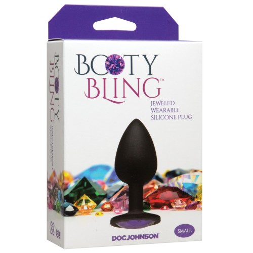 Booty Bling Small Purple - Sparkling Anal Plug