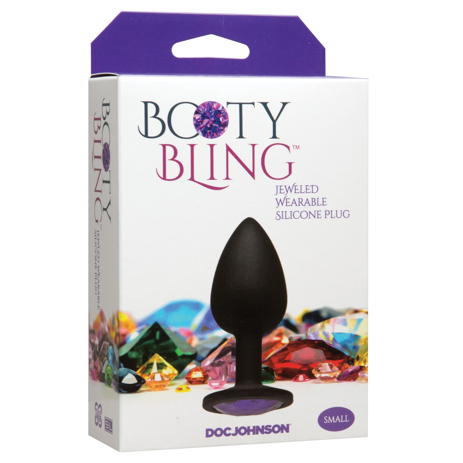 Booty Bling Pequeño Morado - Plug Anal Brillante