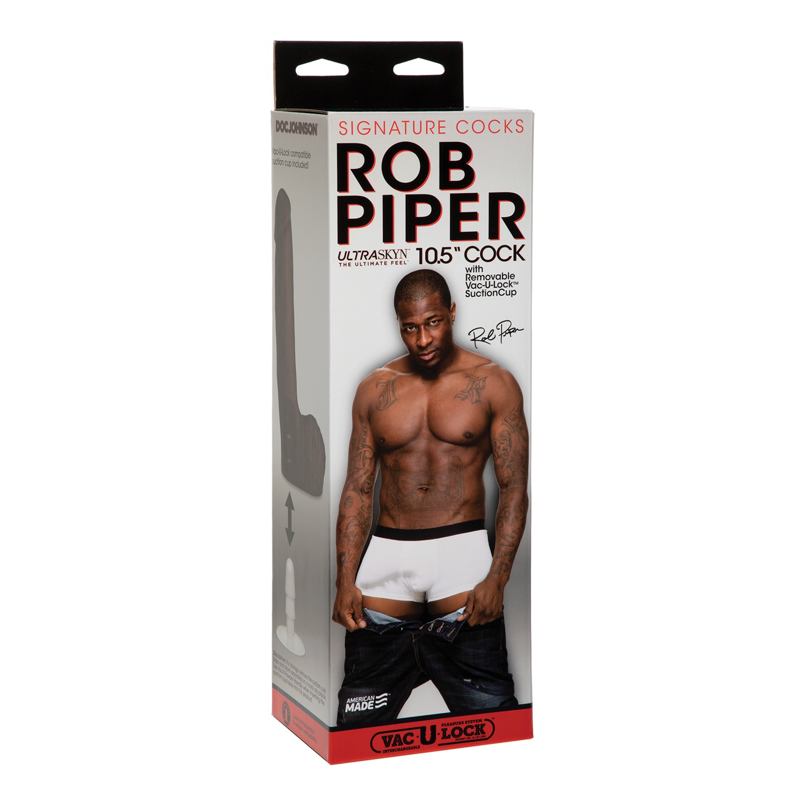 Rob Piper Cock w/Balls Suction Cup Chocolate