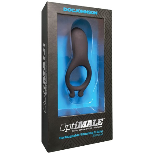 OptiMale Rechargeable Vibrating C Ring for Enhanced Pleasure