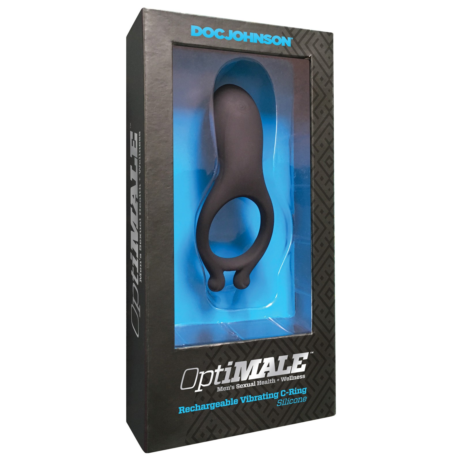 OptiMale Rechargeable Vibrating C Ring for Enhanced Pleasure