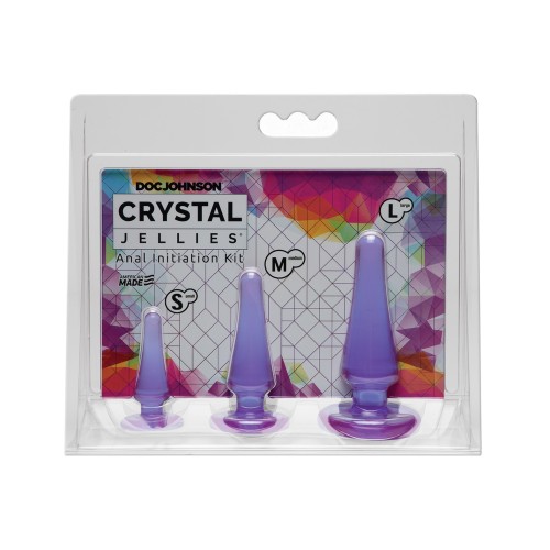 Crystal Jellies Anal Initiation Kit Purple