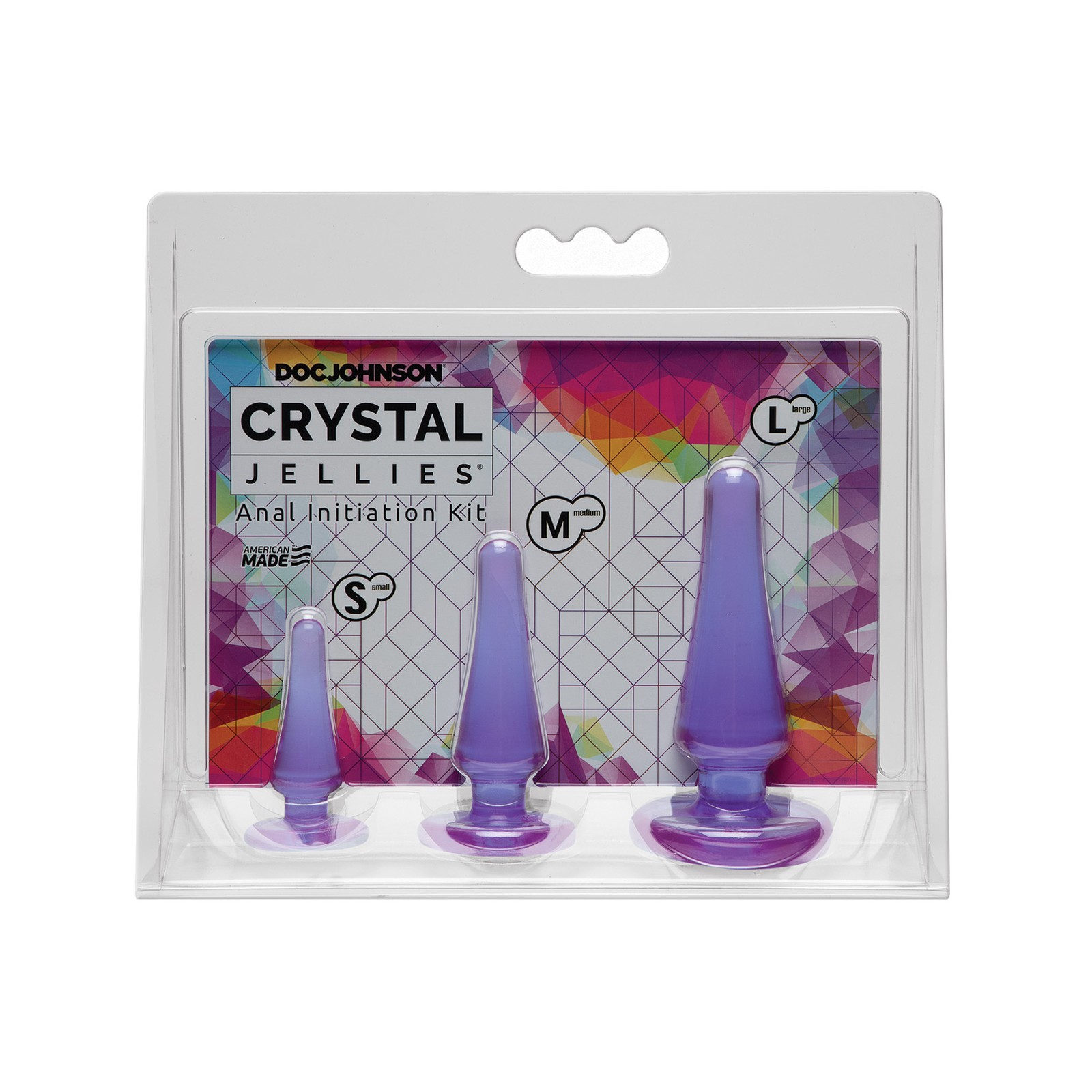 Kit de Iniciación Anal Crystal Jellies Púrpura