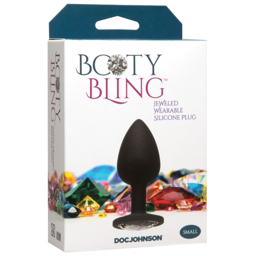 Booty Bling Pequeño Plateado - Plug Anal para Juegos Glamourosos