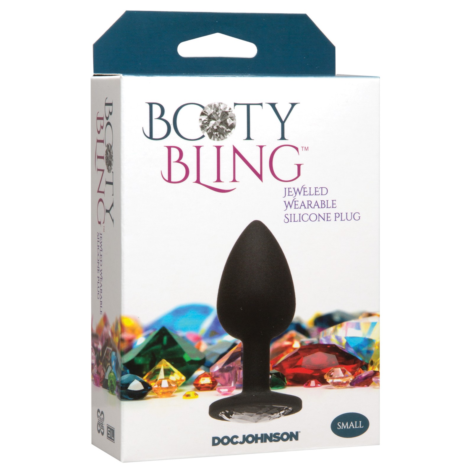 Booty Bling Pequeño Plateado - Plug Anal para Juegos Glamourosos