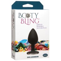 Booty Bling Pequeño Plateado - Plug Anal para Juegos Glamourosos