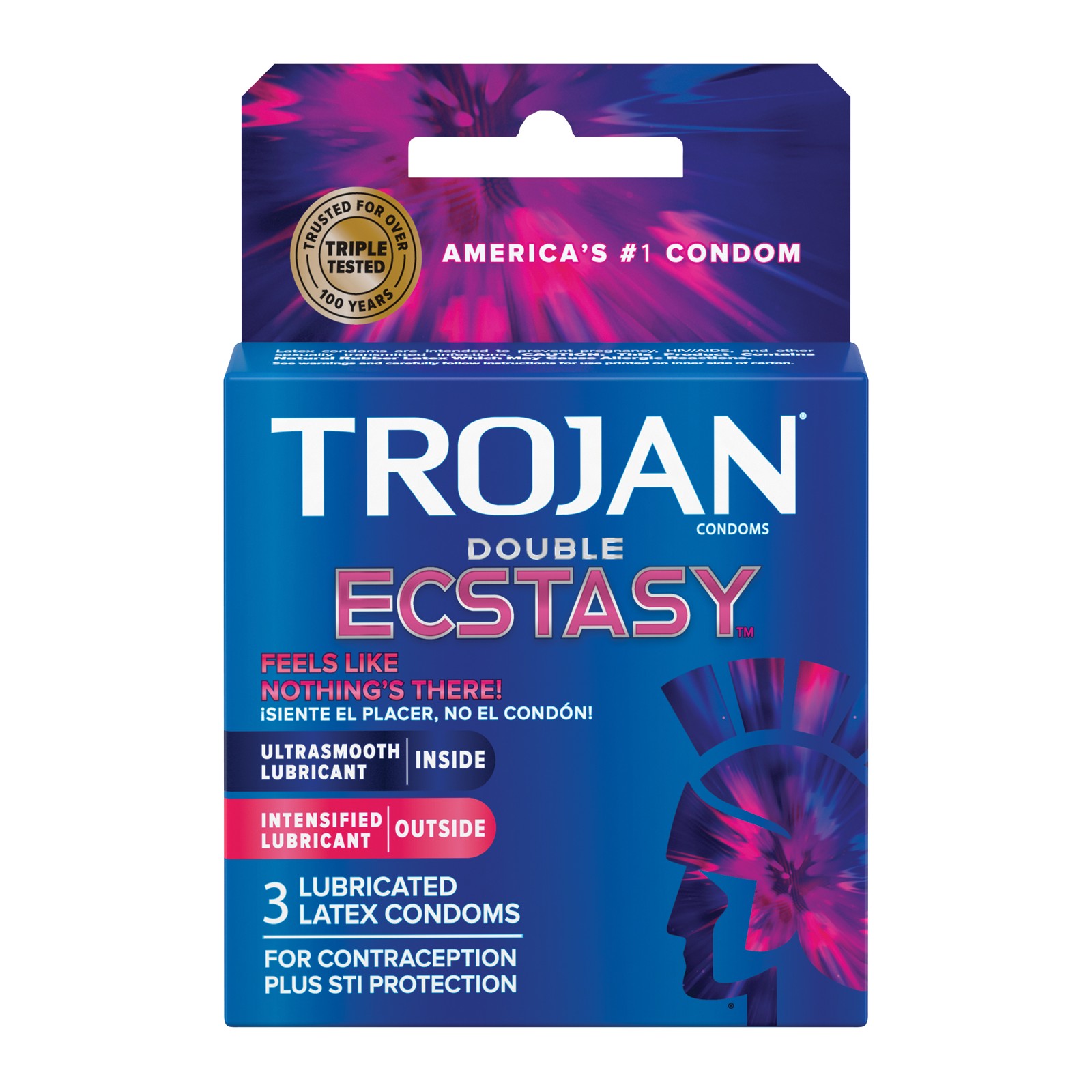 Condones Trojan Double Ecstasy - Placer Máximo