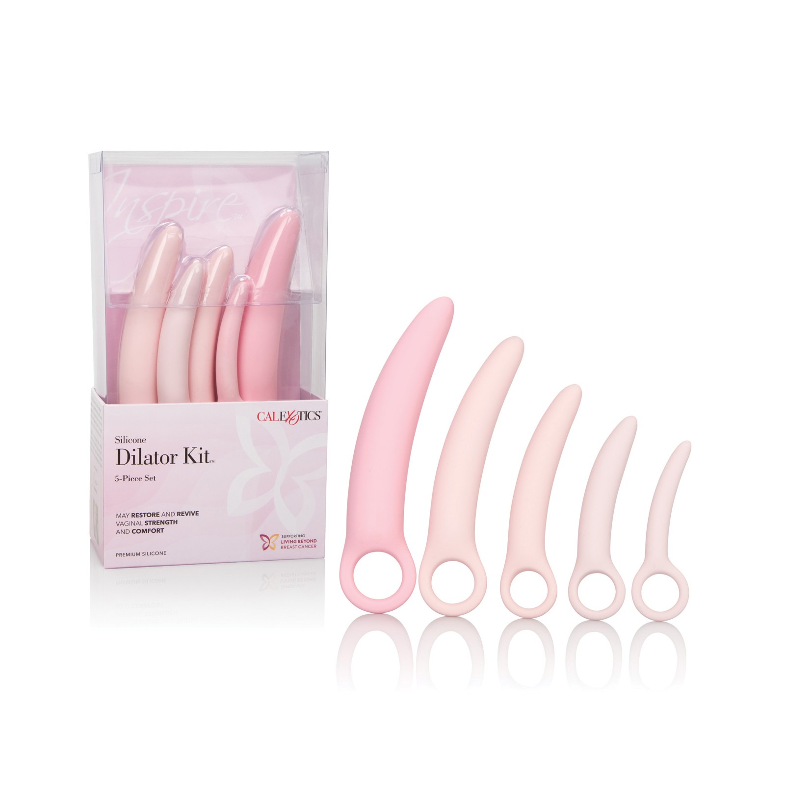 Inspire Silicone Dilator 5 Piece Set Pink