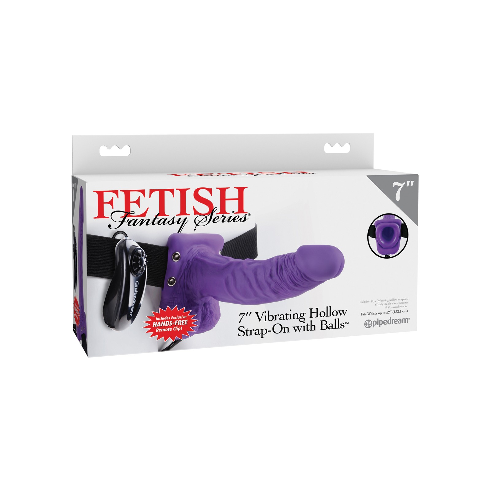 Fetish Fantasy Vibrating Hollow Strap-On - Purple