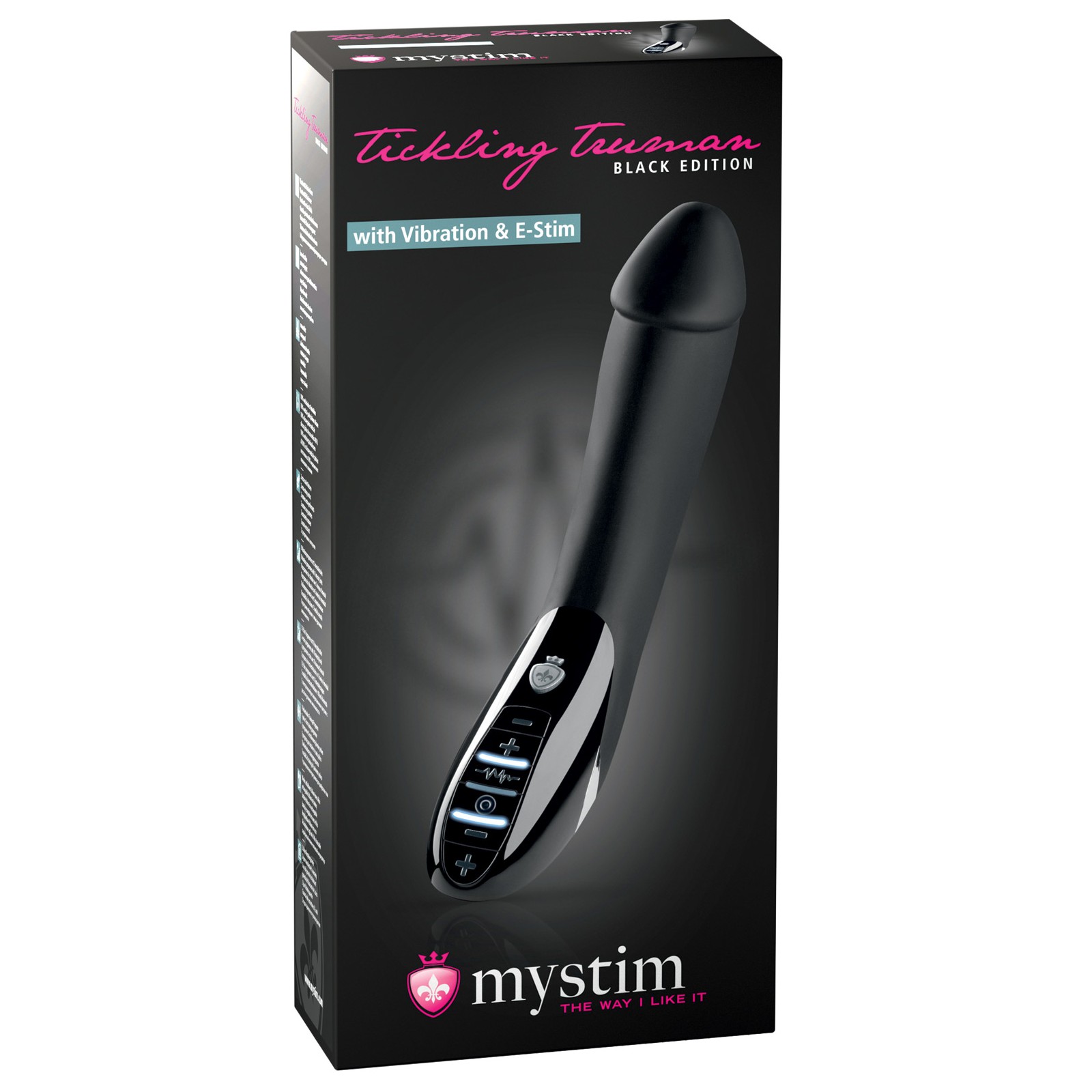 Mystim Tickling Truman eStim Vibrator Black Edition