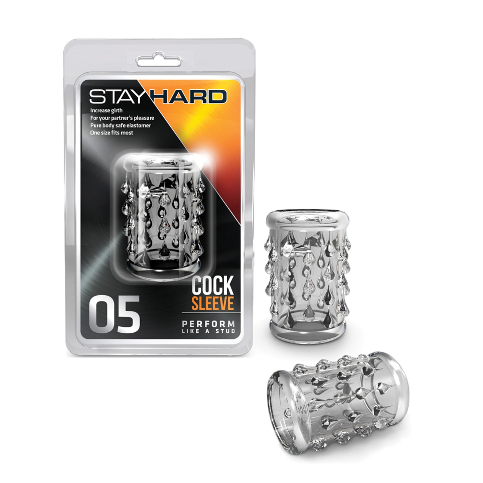 Blush Stay Hard Cock Sleeve - Clear