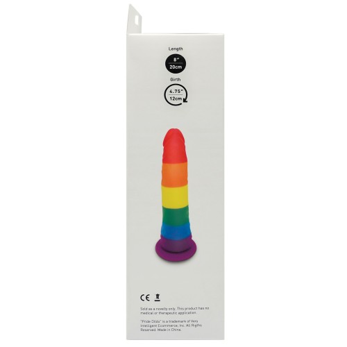 Rainbow Pride Dildo with Suction Cup