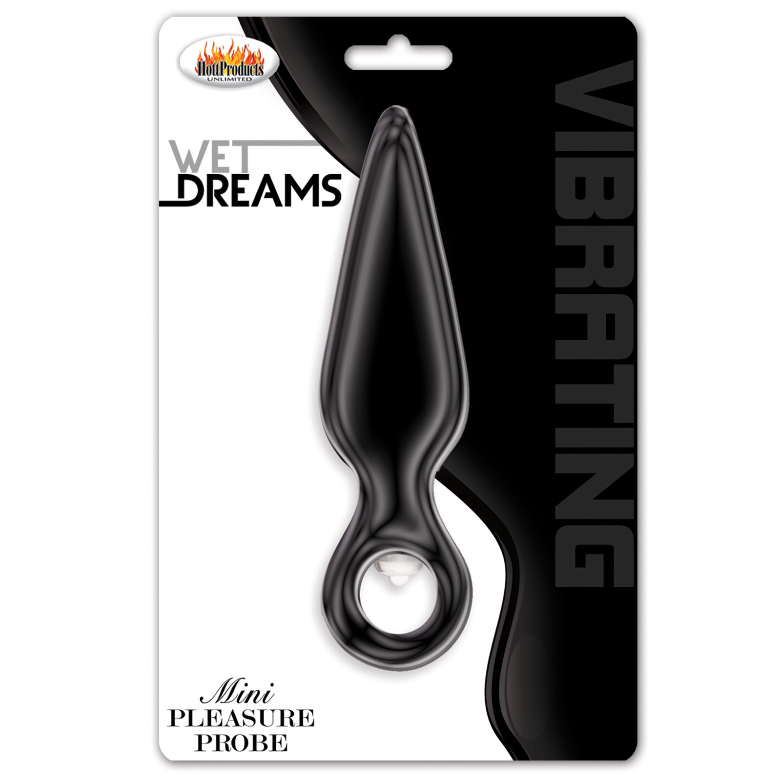 Wet Dreams Vibrating Mini Pleasure Probe - Black