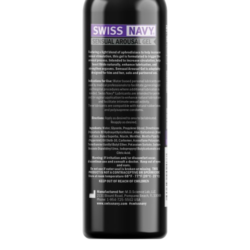 Gel de Arousal Sensual Swiss Navy para Parejas