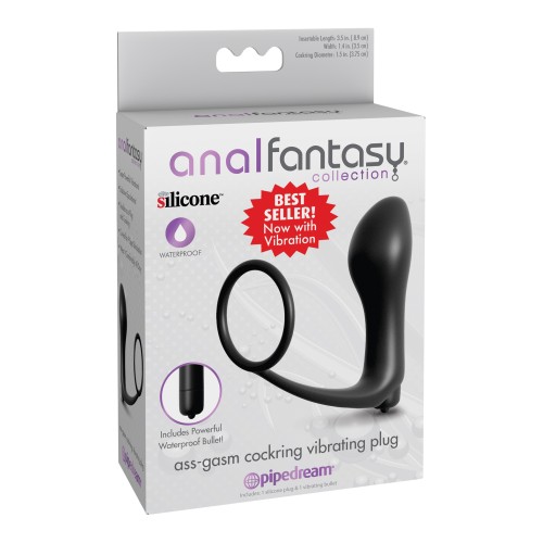 Ass Gasm Vibrating Plug with Cockring