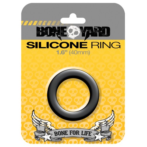 Boneyard Silicone Ring Black 1.6 inch