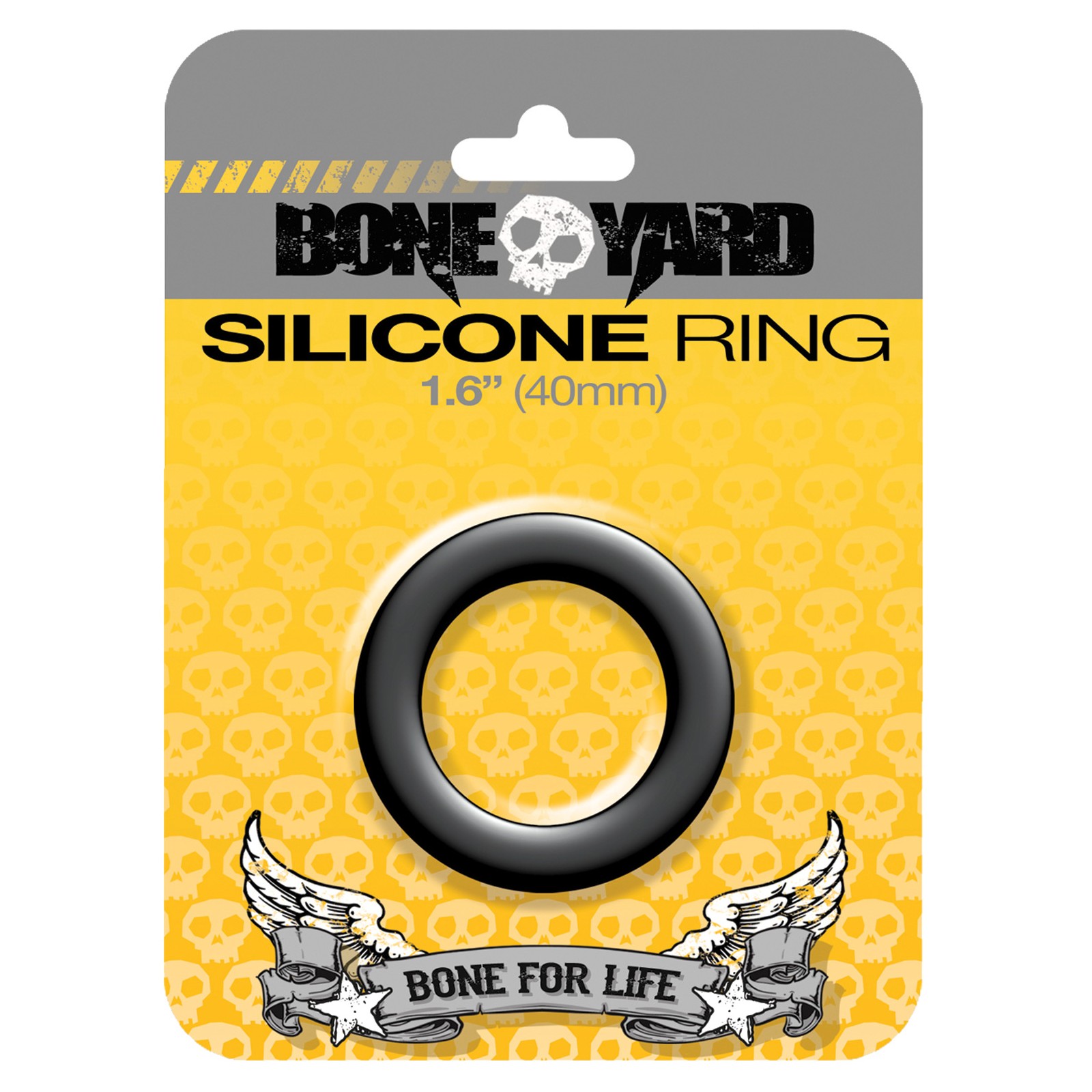 Boneyard Silicone Ring Black 1.6 inch