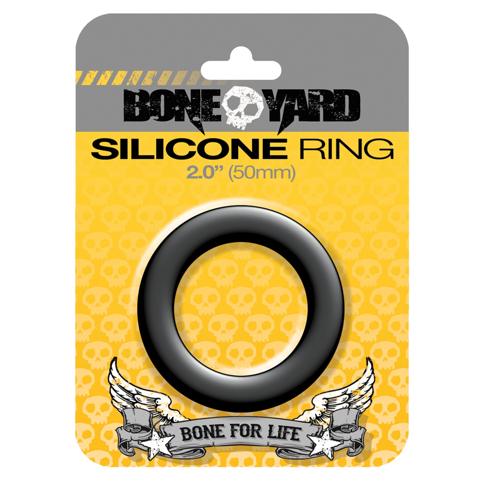 Boneyard 2.0" Silicone Ring - Black