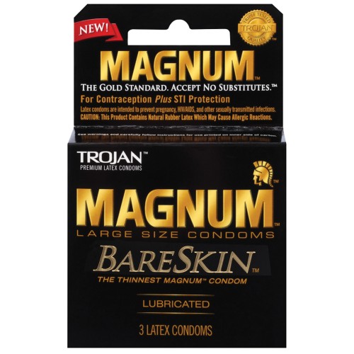 Condones Trojan Magnum Bareskin para Sensibilidad Aumentada