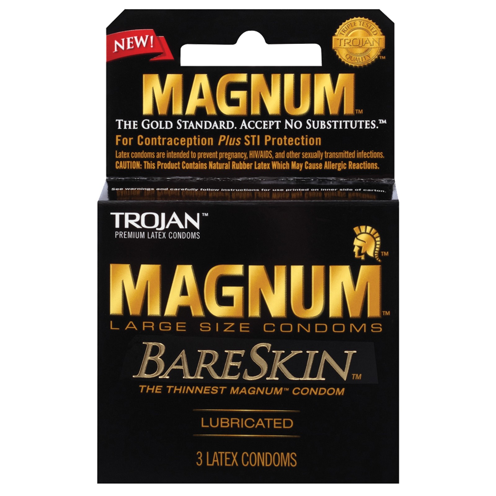 Condones Trojan Magnum Bareskin para Sensibilidad Aumentada