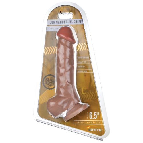 Major Dick Dildo Con Succión - Caramelo