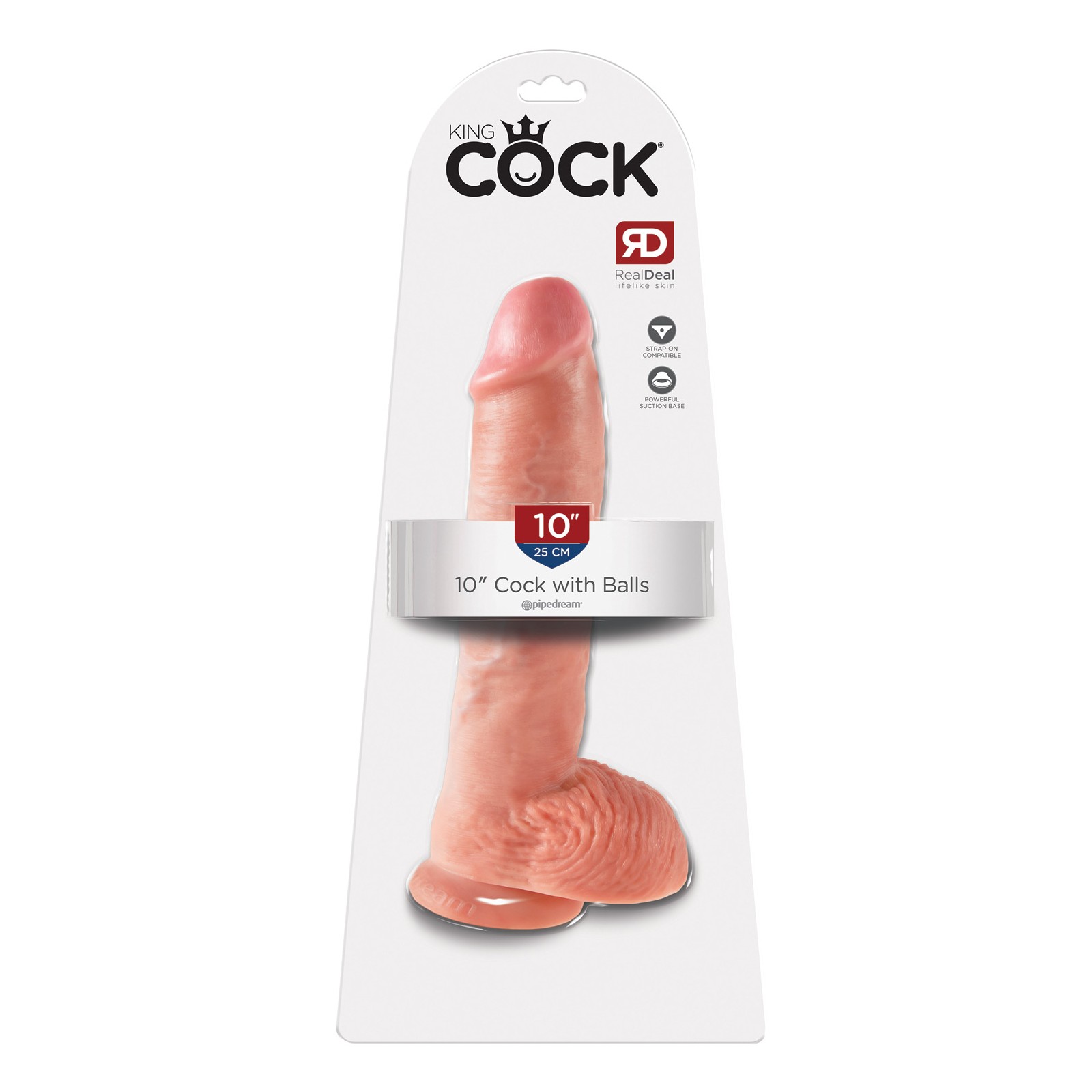 Dildo Realista King Cock de 10" con Testículos