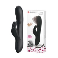 Pretty Love Dylan Bunny Ears Rabbit Vibrator - Black