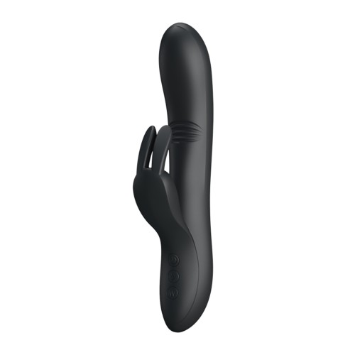 Pretty Love Dylan Bunny Ears Rabbit Vibrator - Black