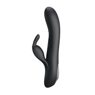 Pretty Love Dylan Bunny Ears Rabbit Vibrator - Black