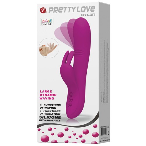 Pretty Love Dylan Rabbit Vibrator 11 Functions Fuchsia