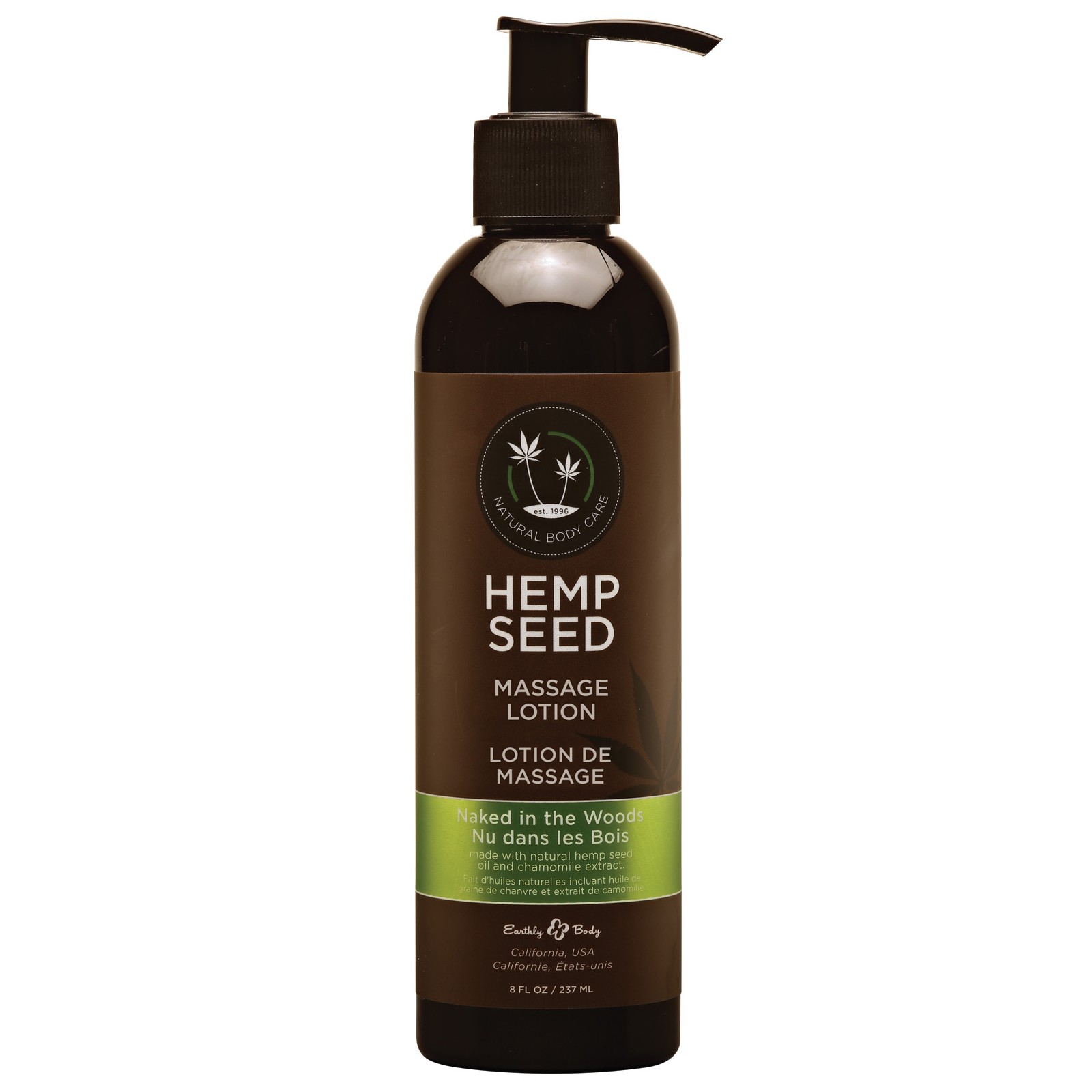 Hemp Seed Massage Lotion Naked in the Woods - 8 oz