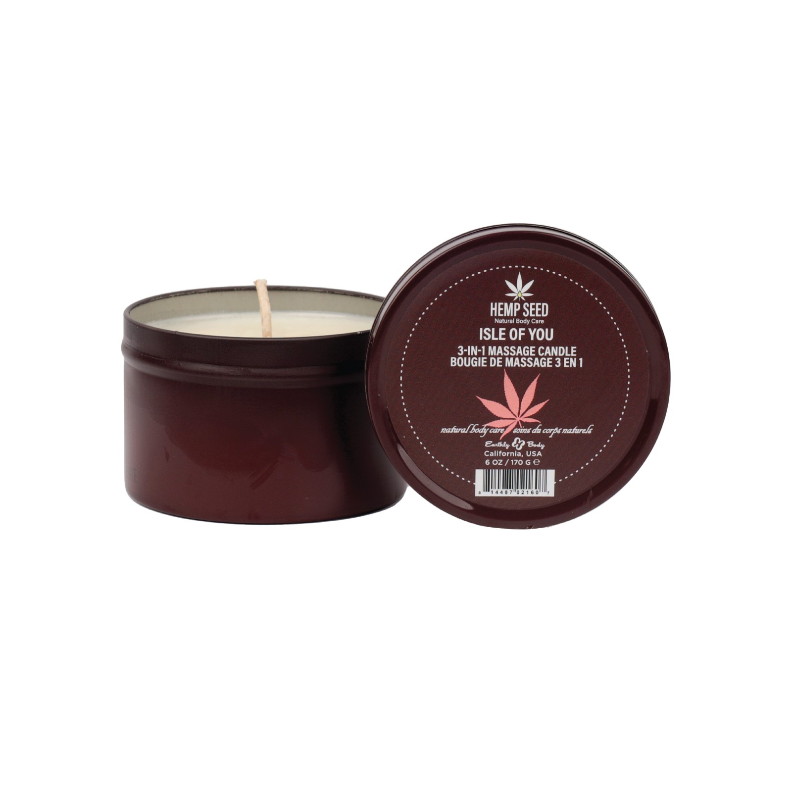 Earthly Body Suntouched Hemp Candle for Romantic Massages