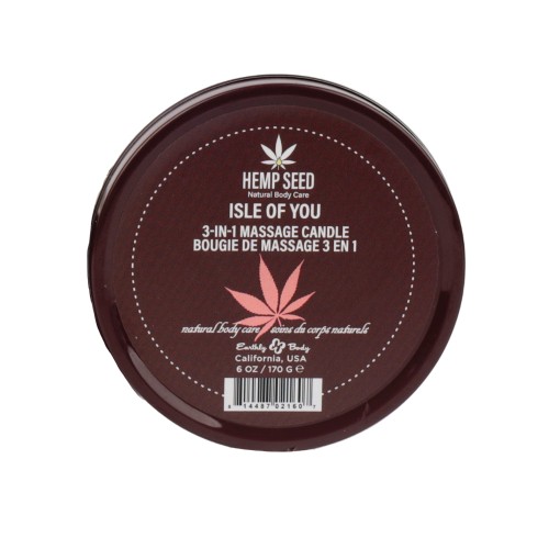 Vela de Masaje Hemp Suntouched de Earthly Body para Masajes Románticos