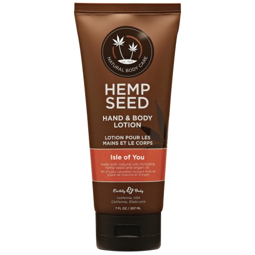 Hemp Seed Hand and Body Lotion Isle of You 7 oz