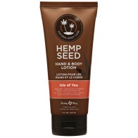 Hemp Seed Hand and Body Lotion Isle of You 7 oz