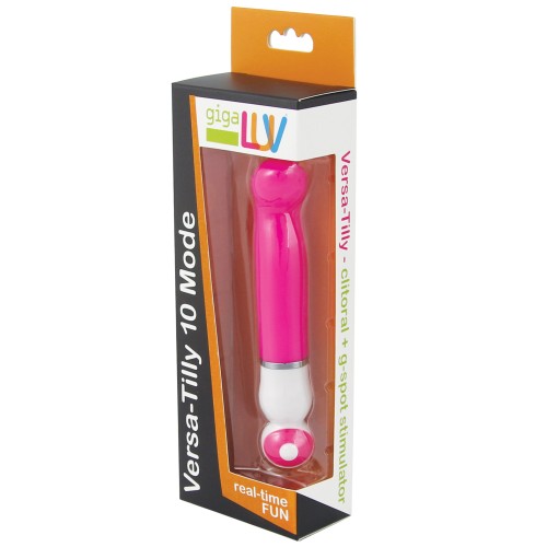 GigaLuv Versa-Tilly Vibrador Rosa de 10 Modos