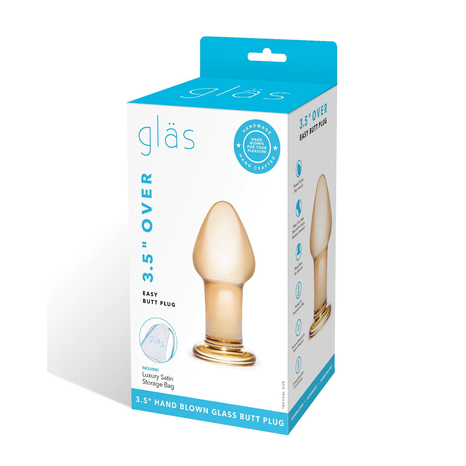 Over Easy Glass Butt Plug Unique Sensation