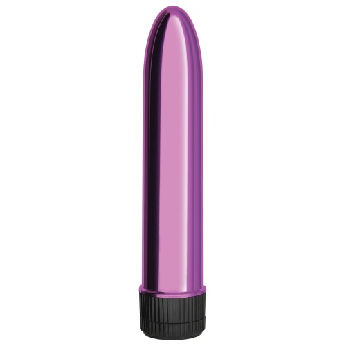 Chrome Classics 5" Vibrator - Pink for Pleasure